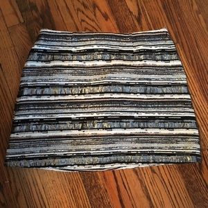 Short skirt (silver/black stripes)